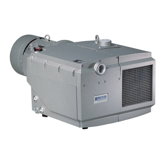 Becker U 4.100 Operating Instructions Manual