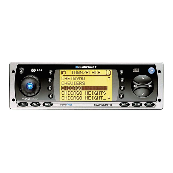 Blaupunkt RNS149 Operating Instructions Manual