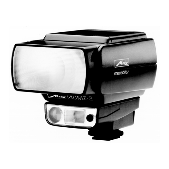Metz mecablitz 40 MZ-2 Manual