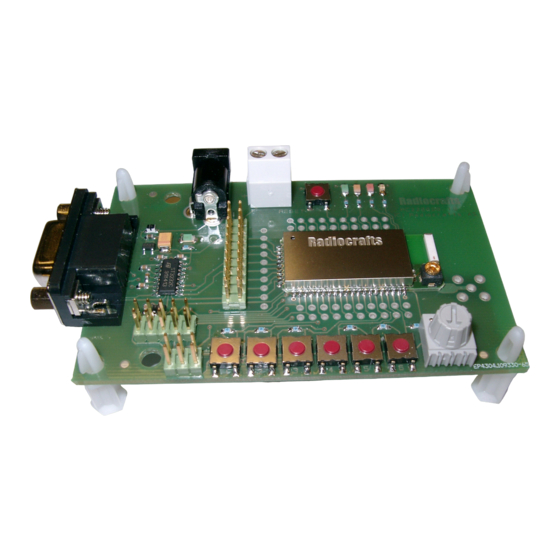 Radiocrafts ZigBee RC2200DD Quick Start