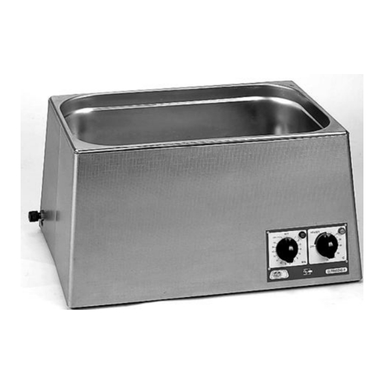 Selecta ULTRASONS-H Manual