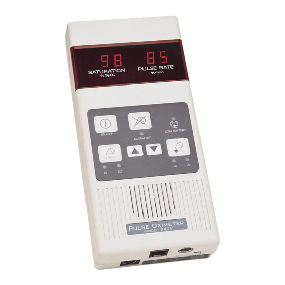 User Manuals: MEDIAID 340V Veterinary Pulse Oximeter