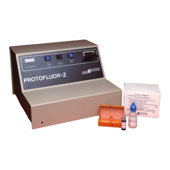 Helena Laboratories ProtoFluor-Z 2005 Operator's Manual