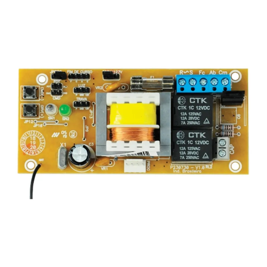 PPA POP PROG - Control Board Manual