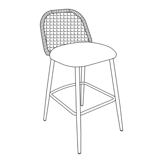 TOV ALEXA OUTDOOR BARSTOOL Assembly Instructions