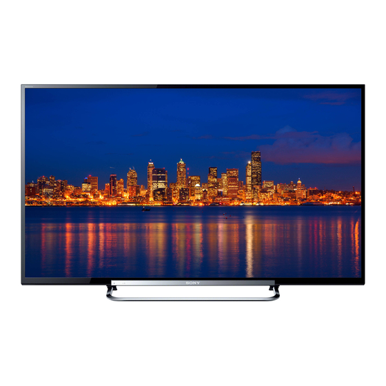 Sony KDL-60R550A Quick Setup Manual