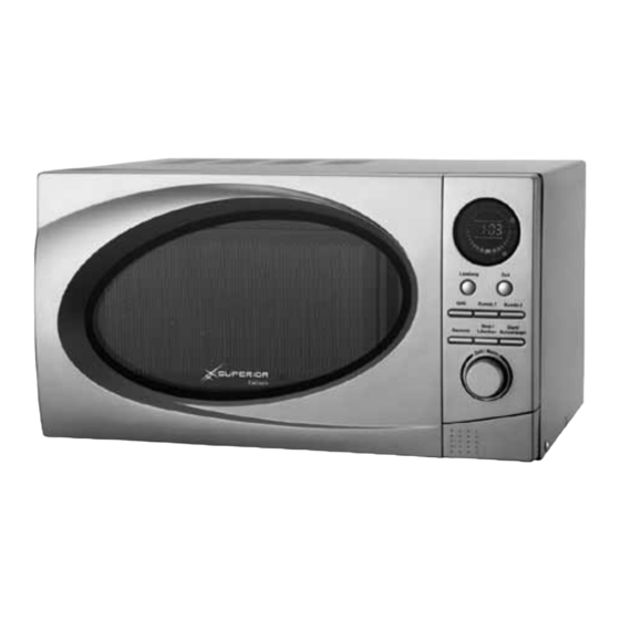 Superior 10002124 Microwave Oven Manuals