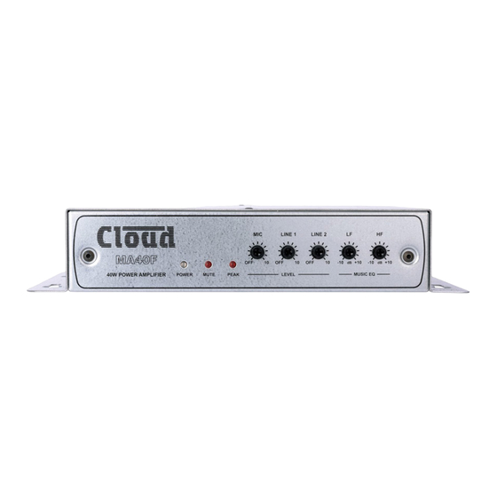 Cloud MA40T Installation And User Manual