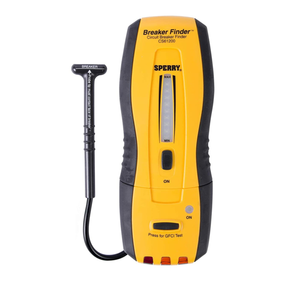 Sperry instruments CS61200 Quick Start Manual