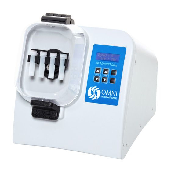 Omni International Bead Ruptor 4 User Manual