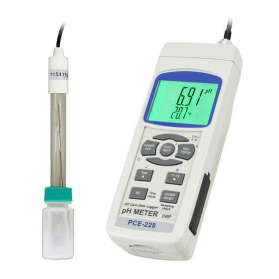 PCE Instruments PCE-228 User Manual