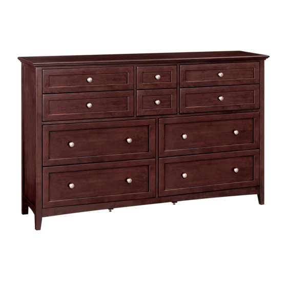 Whittier Wood Furniture 1183AFGACc Assembly Instructions Manual