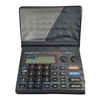 Sharp Memo Master 100EL-6071 Operation Manual