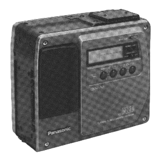 Panasonic AG-7450A-P Operating Instructions Manual