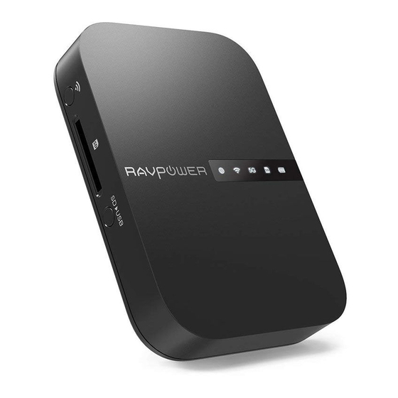 Ravpower Filehub Wireless Travel Router Manuals