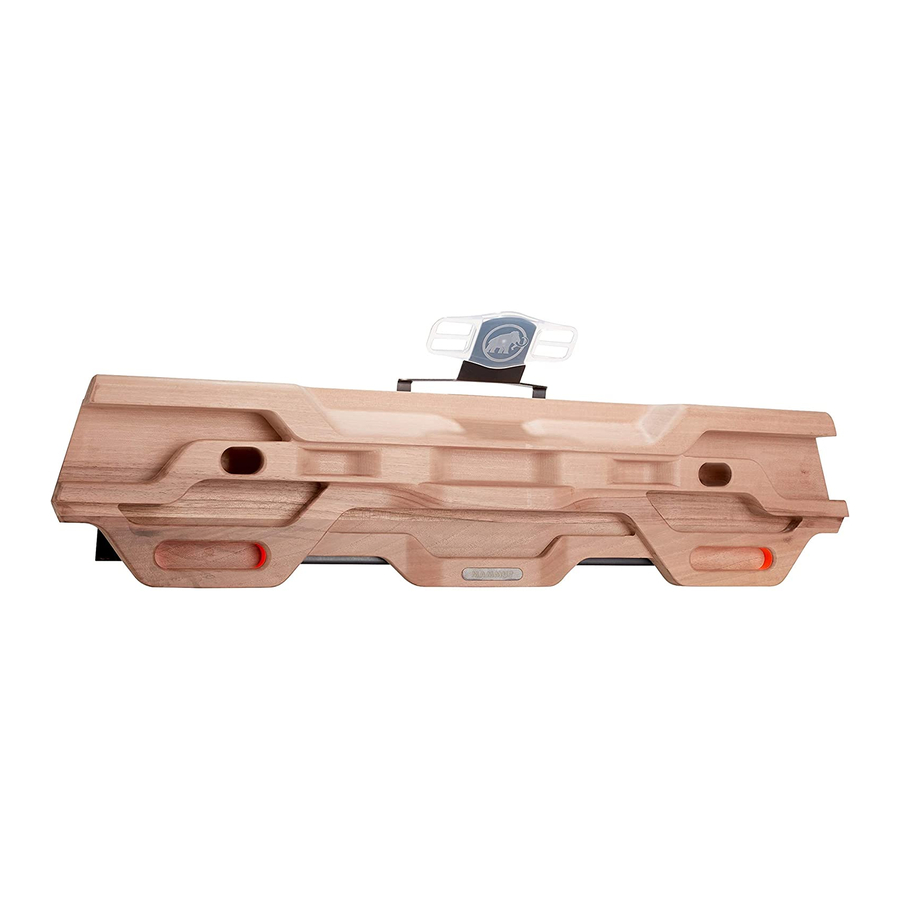 Mammut Diamond Finger Hangboard Important Information