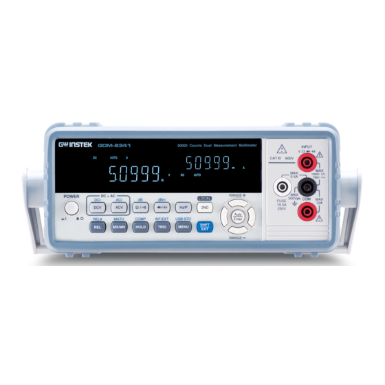 GW Instek GDM-834X Series User Manual