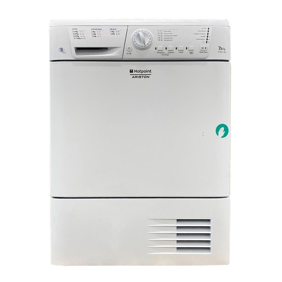 Hotpoint Ariston TCL831XB Instruction Booklet
