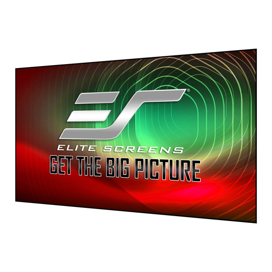 Elite Screens EDGE FREE Aeon StarBright 9 Series User Manual