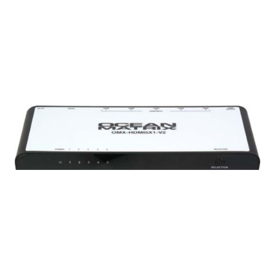Ocean Matrix OMX-HDMI5X1-V2 Installation & Specifications