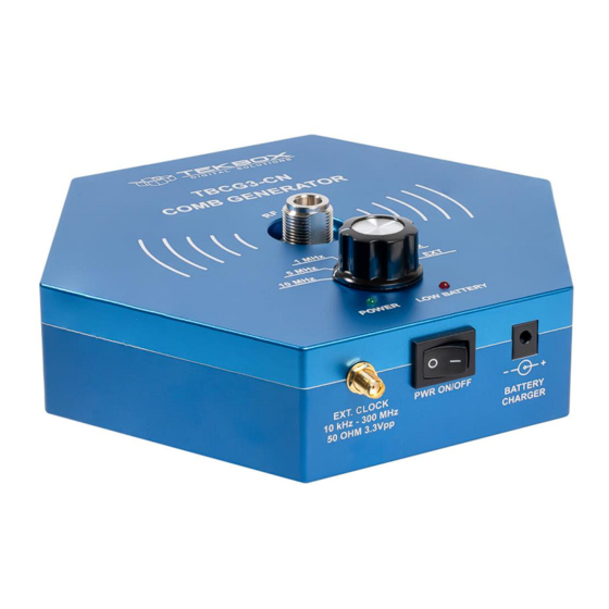 Tekbox TBCG3-CN Manuals