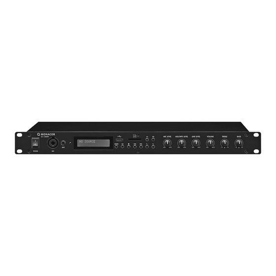 Monacor SA-130DMP Instruction Manual