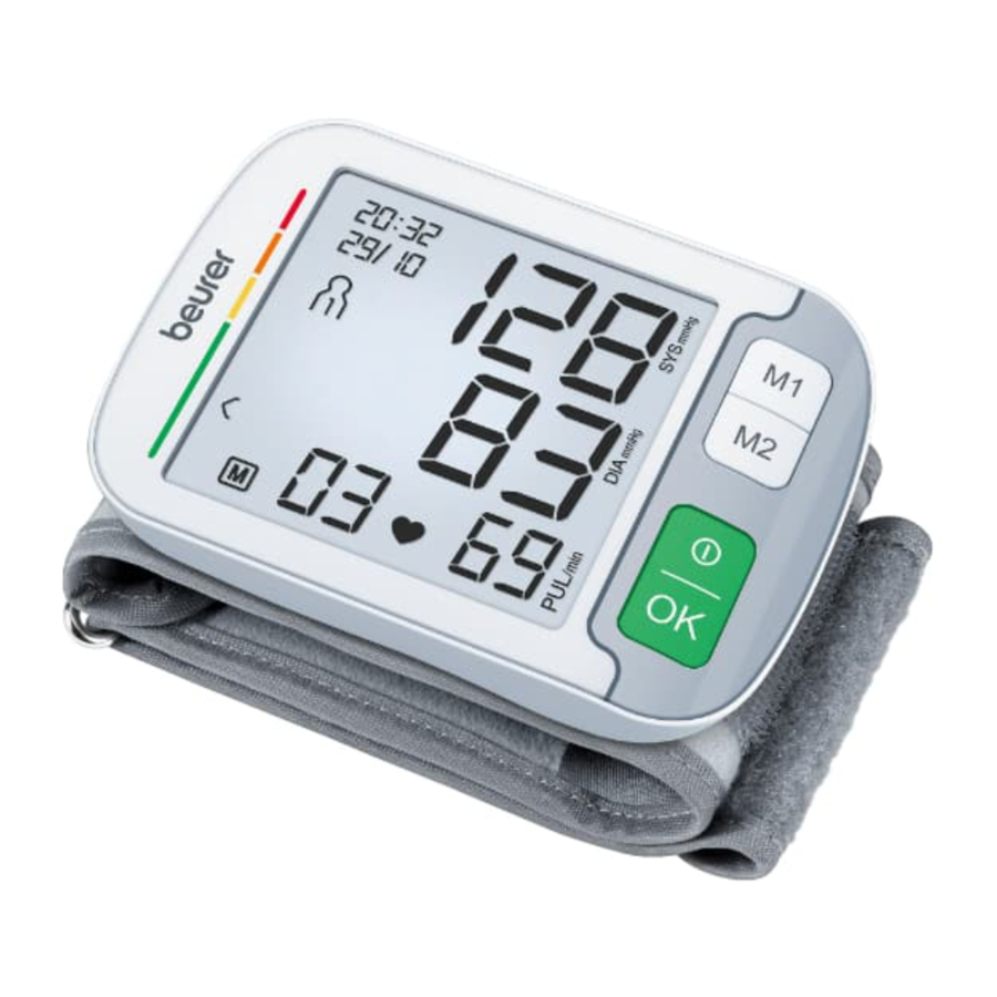 Beurer BC 51 - Wrist blood pressure monitor Manual