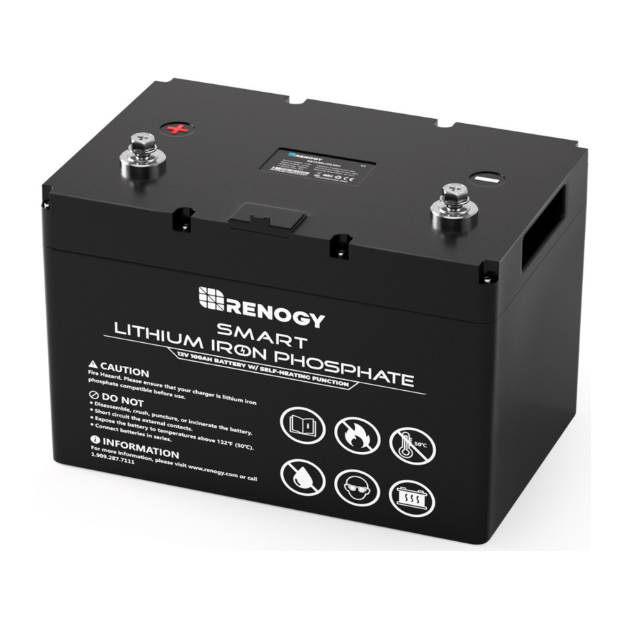 Renogy RBT100LFP12SH - SMART LITHIUM IRON PHOSPHATE Manual