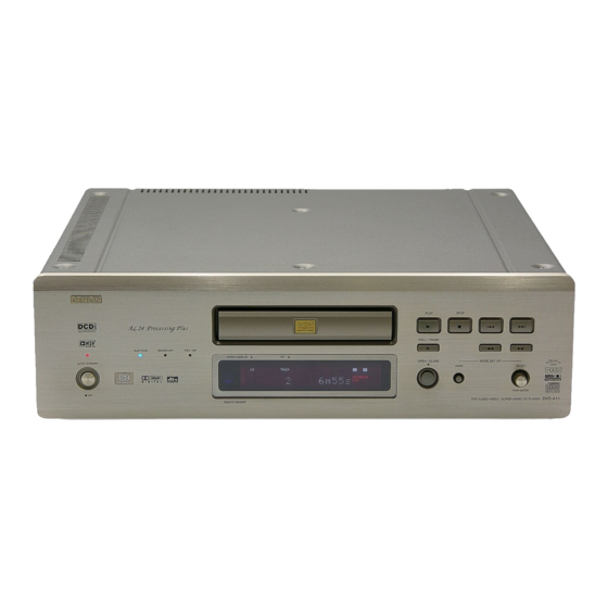 Denon DVD-5900 Operating Instructions Manual