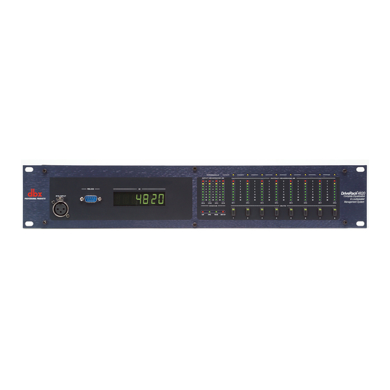 dbx DriveRack 4800 Specifications