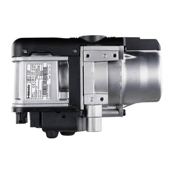 Webasto Thermo Top Installation Instructions Manual