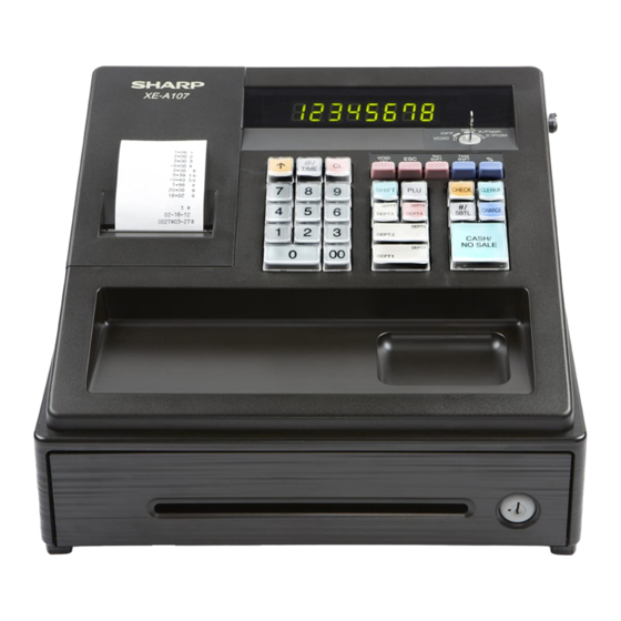 Sharp XE-A107-WH Service Manual