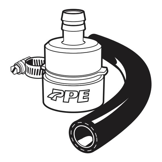 PPE Fuel Pickup Kit Billet Aluminum Manuals