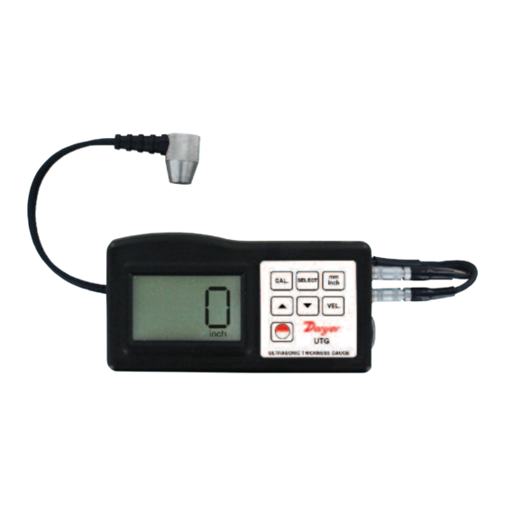 Dwyer Instruments UTG Installation And Operating Instructions