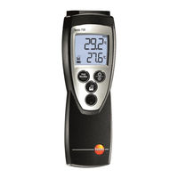 TESTO 720 Instruction Manual