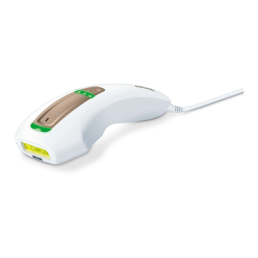 Beurer PureSkin Pro Instructions For Use Manual