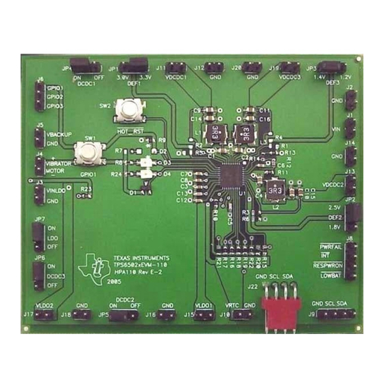 Texas Instruments TPS65023EVM Manuals