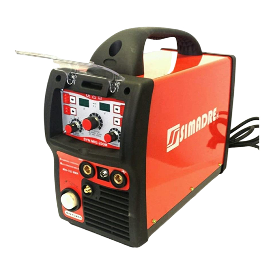 User Manuals: IGBT MIG-200M Arc Welder