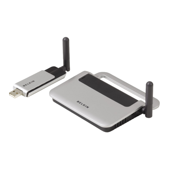 Belkin F5U302 - Wireless USB Hub User Manual