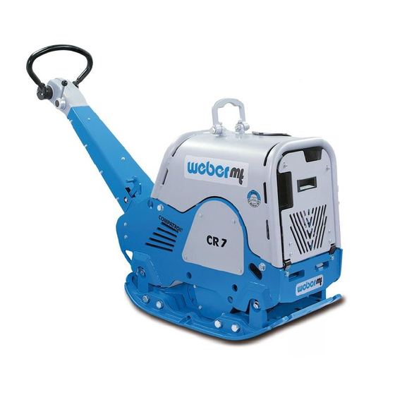 Weber mt CR 7 Operating And Maintenance Manual