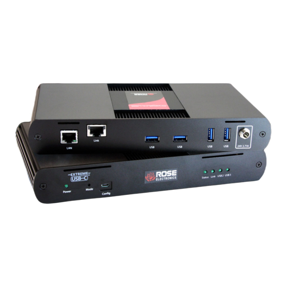 Rose electronics CrystalLink USB-3-2-1 CATx Installation And Operation Manual