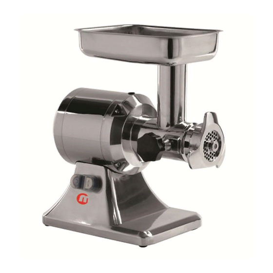 User Manuals: Metcalfe TS22 Commercial Meat Mincer