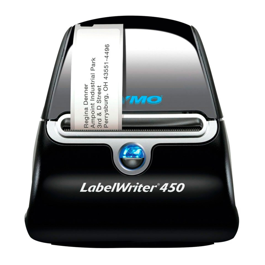 Dymo LabelWriter 450, 450 Turbo/Twin Turbo/Duo, 4XL, SE450 Label