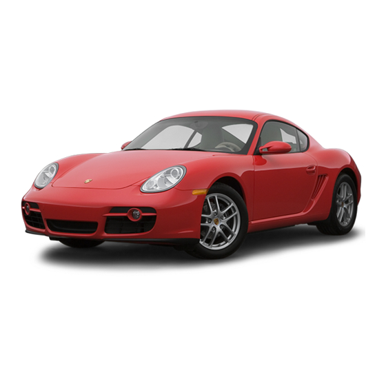 Porsche Cayman User Handbook Manual