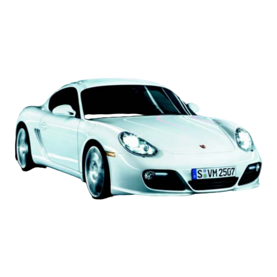 Porsche Cayman Owner's Manual
