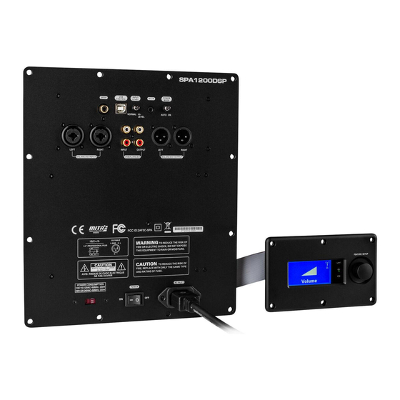 DaytonAudio SPA1200DSP User Manual