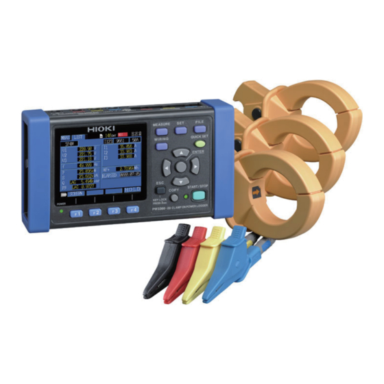 Hioki PW3360-20 Instruction Manual