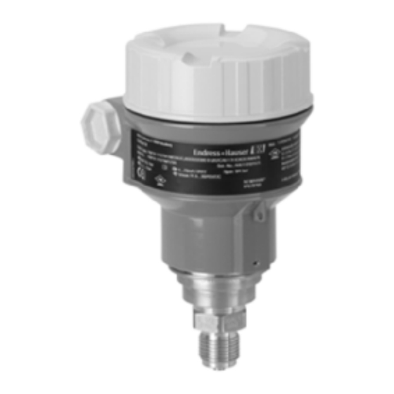 Endress+Hauser Cerabar M PMP51 Technical Information