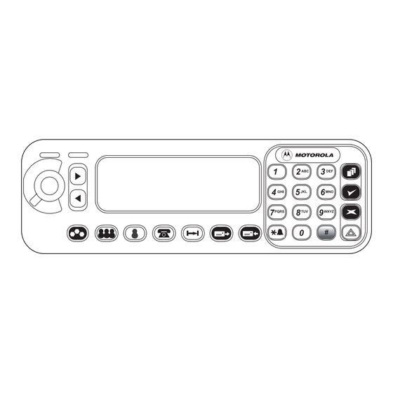 Motorola MTM800 Feature User Manual