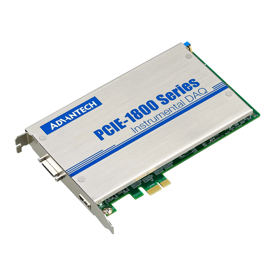 Advantech PCIE-1802 Manuals